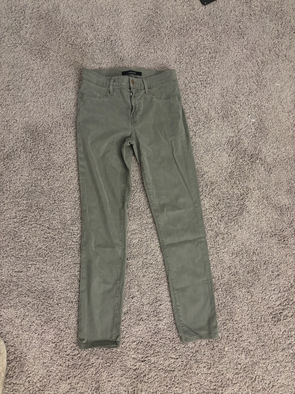 J brand olive green skinny jeans